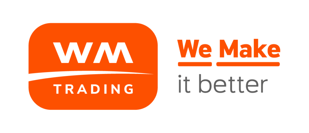 logo da empresa WM TRADING com slogan We Make it better